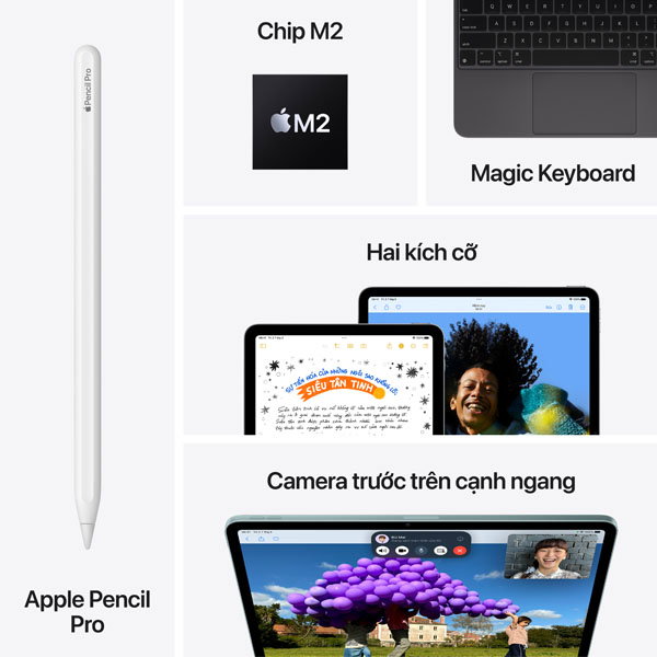 IPAD AIR 6 M2 128GB 5G MỚI 100% BẢO HÀNH CHÍNH HÃNG 12 THÁNG