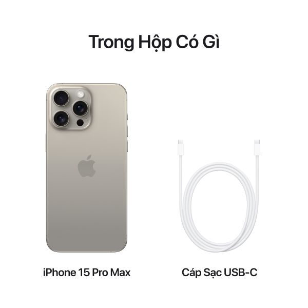 IPHONE 15 PROMAX 512GB CŨ 95%, CÒN MỚI 99% BẢN QUỐC TẾ CHÍNH HÃNG