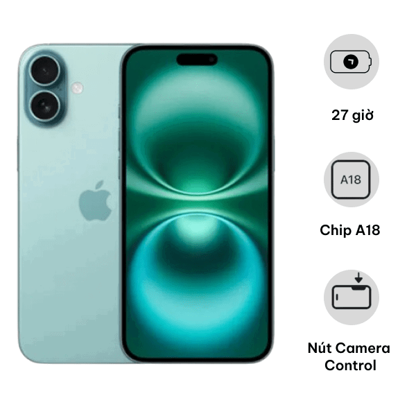 IPHONE 16 PLUS 128GB MỚI 100% VN/A BẢO HÀNH 12 THÁNG CHÍNH HÃNG VN