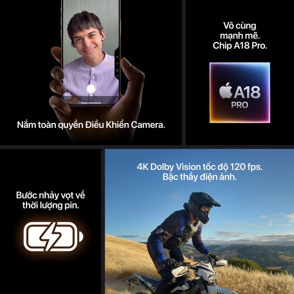IPHONE 16 PRO 128GB VN/A CŨ 95% , CÒN MỚI 99% CHÍNH HÃNG VIỆT NAM