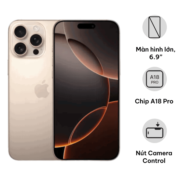 IPHONE 16 PROMAX 1TGB CŨ 95% CÒN MỚI 99% CHÍNH HÃNG BẢN QUỐC TẾ