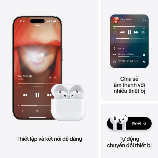 Tai Nghe Bluetooth Apple AirPods 4 ANC Fullbox Chính Hãng Apple