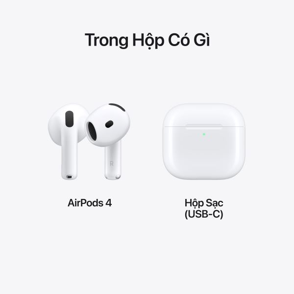 Tai Nghe Bluetooth Apple AirPods 4 ANC Fullbox Chính Hãng Apple